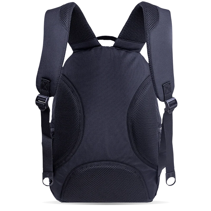 J World Cornelia Laptop Backpack in Black — back view # color_Black