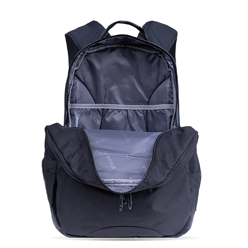 J World Cornelia Laptop Backpack in Black — detail view 2 # color_Black