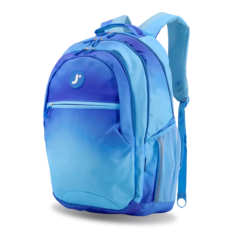 J World Cornelia Laptop Backpack in Blue Gradient — angle view 2 # color_Blue Gradient