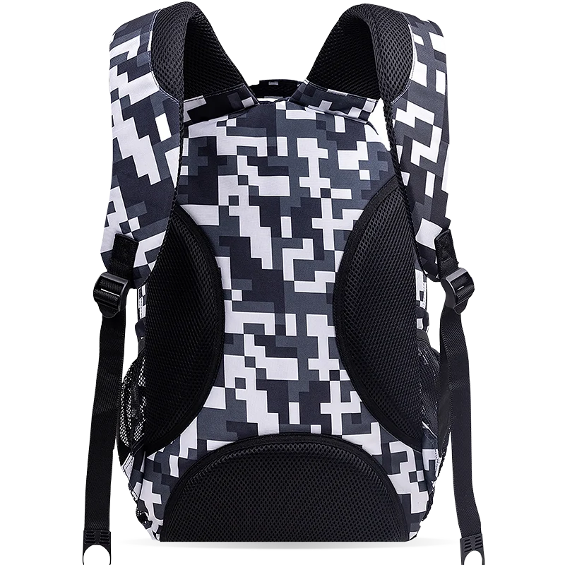 J World Cornelia Laptop Backpack in Camo — back view # color_Camo