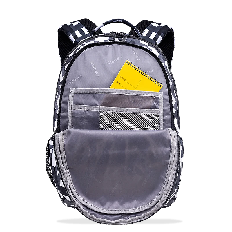 J World Cornelia Laptop Backpack in Camo — detail view # color_Camo