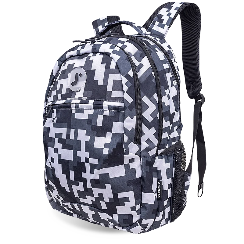 J World Cornelia Laptop Backpack in Camo — angle view 2 # color_Camo