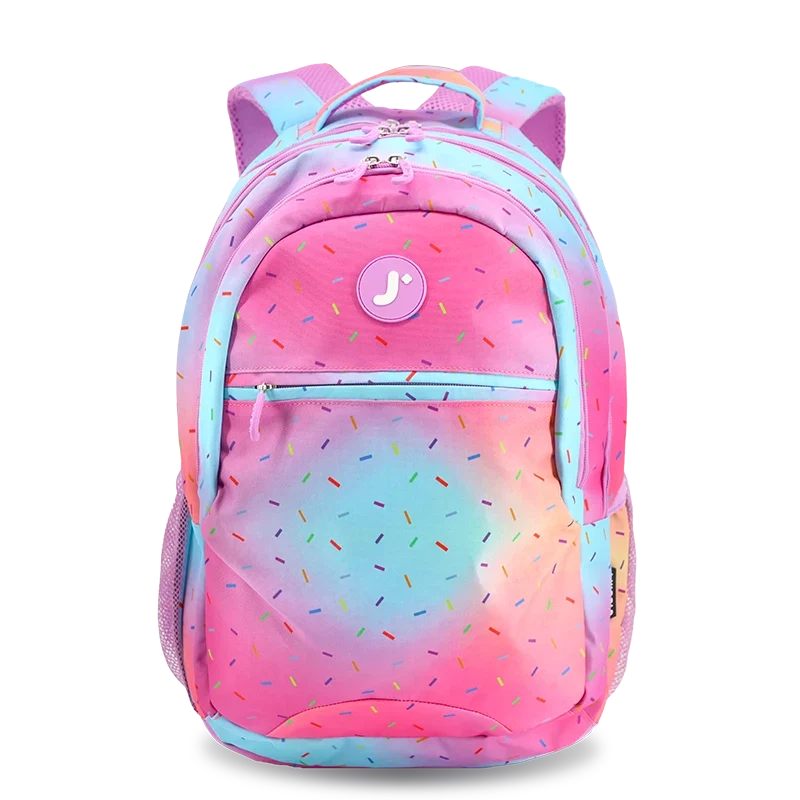 J World Cornelia Laptop Backpack in Confetti — front view # color_Confetti