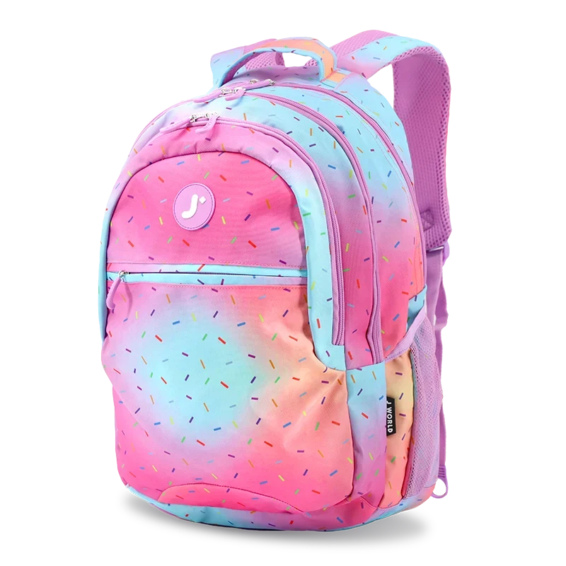 J World Cornelia Laptop Backpack in Confetti — angle view 2 # color_Confetti