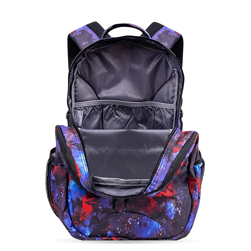 J World Cornelia Laptop Backpack in Galaxy — interior view # color_Galaxy