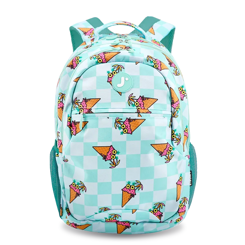 J World Cornelia Laptop Backpack in Ice Cone — front view # color_Ice Cone