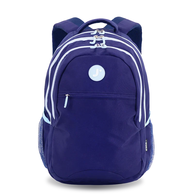 J World Cornelia Laptop Backpack in Navy — front view # color_Navy