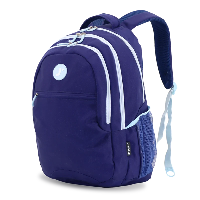 J World Cornelia Laptop Backpack in Navy — angle view 2 # color_Navy