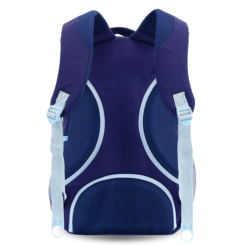 J World Cornelia Laptop Backpack in Navy — back view # color_Navy