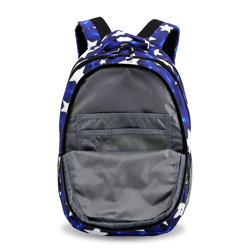 J World Cornelia Laptop Backpack in Puffy Star — detail view # color_Puffy Star