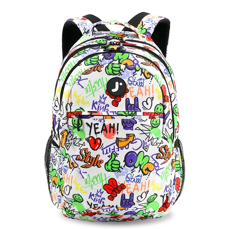 J World Cornelia Laptop Backpack in Street Art — front view # color_Street Art