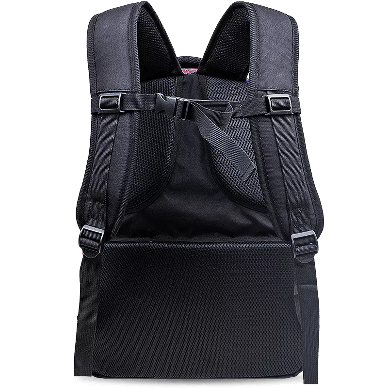 J World Atom Multi Purpose Laptop Backpack in Galaxy — back view # color_Galaxy