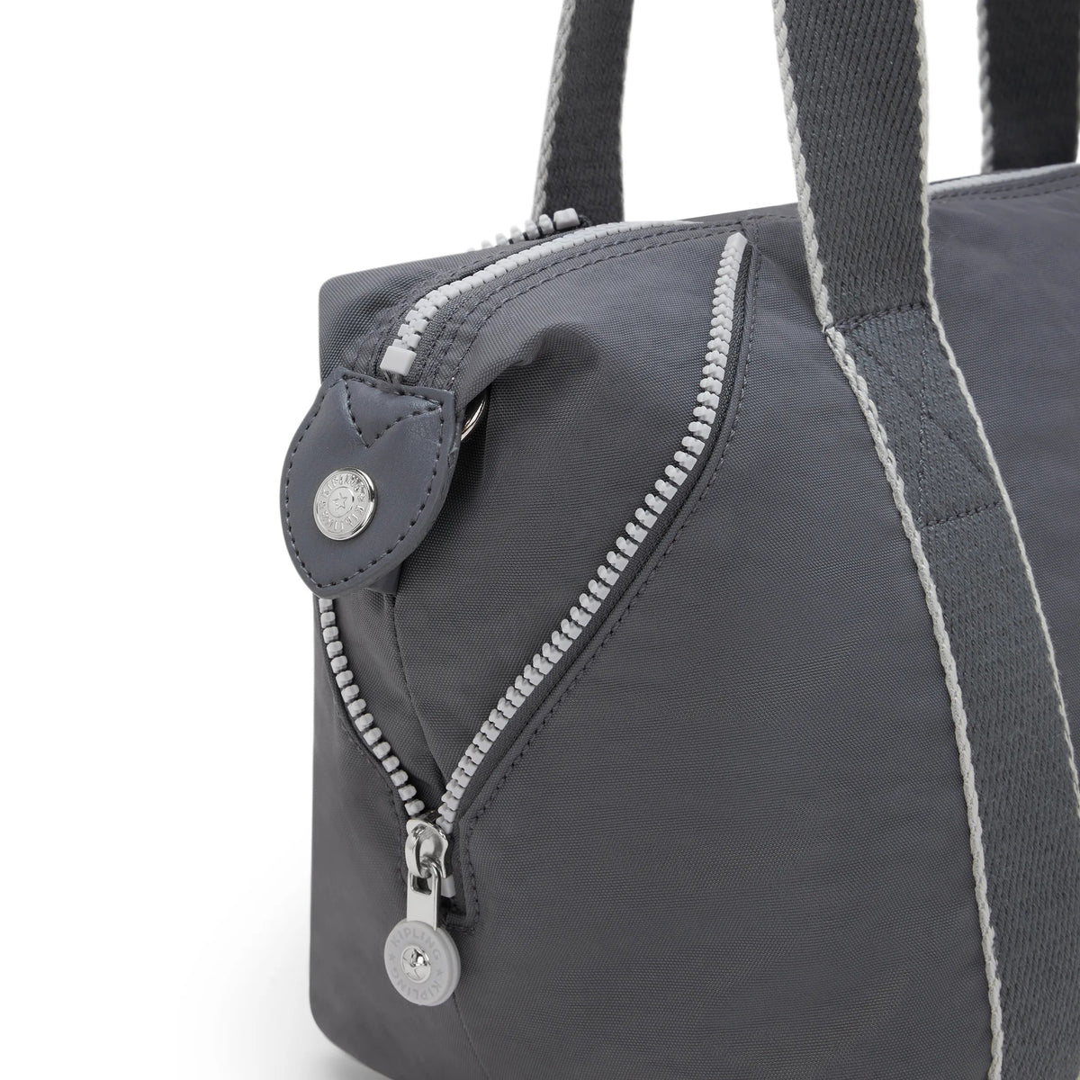 Kipling Art Mini Shoulder Bag in Moonlit Grey — side view