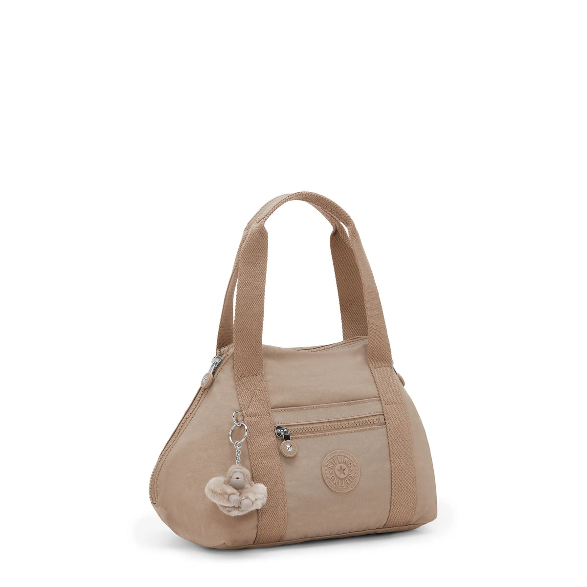 Kipling Art Mini Shoulder Bag in Tan Beige — detail view