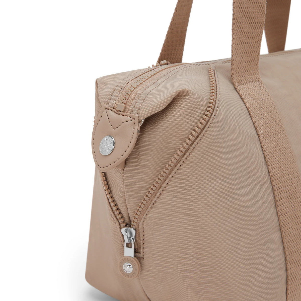 Kipling Art Mini Shoulder Bag in Tan Beige — side view