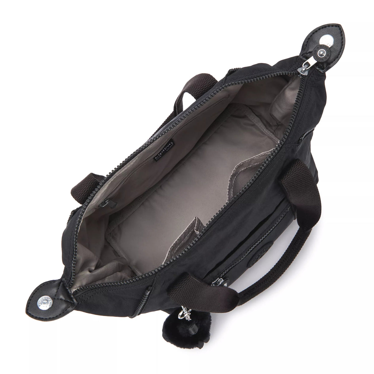 Kipling Art Mini Shoulder Bag in Black Noir — interior view