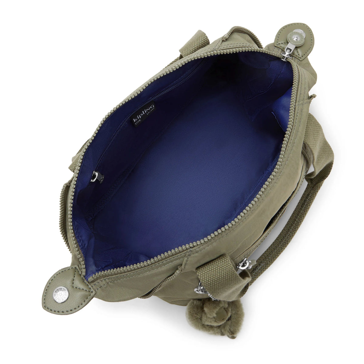 Kipling Art Mini Shoulder Bag in Almost Sage — interior view