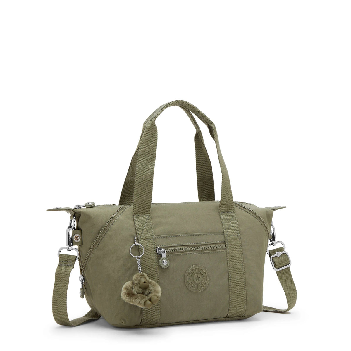 Kipling Art Mini Shoulder Bag in Almost Sage — angle view 2