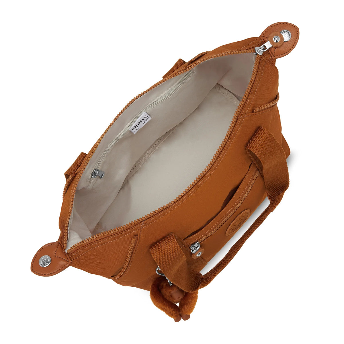 Kipling Art Mini Shoulder Bag in Stylish Mokka — interior view
