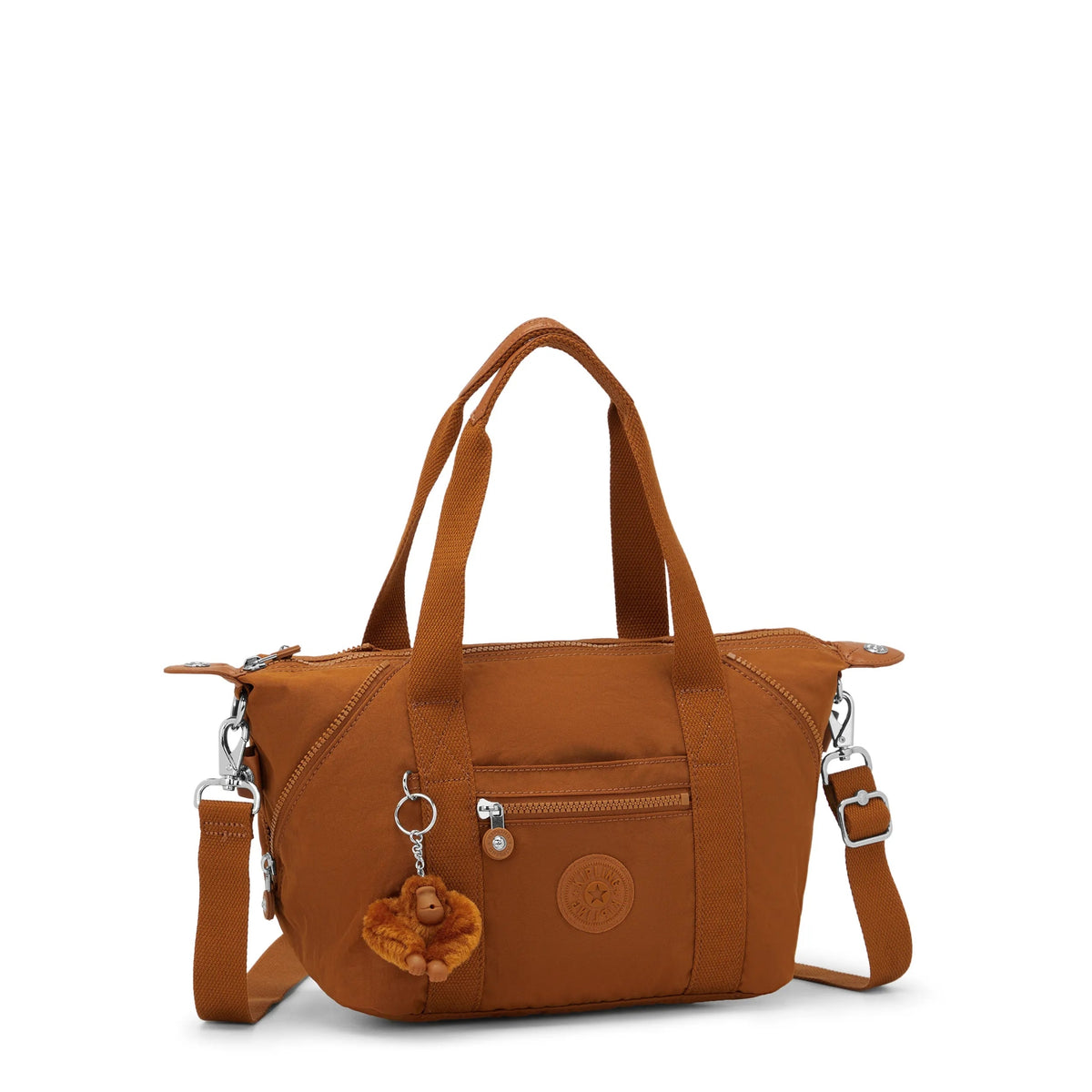 Kipling Art Mini Shoulder Bag in Stylish Mokka — angle view 2