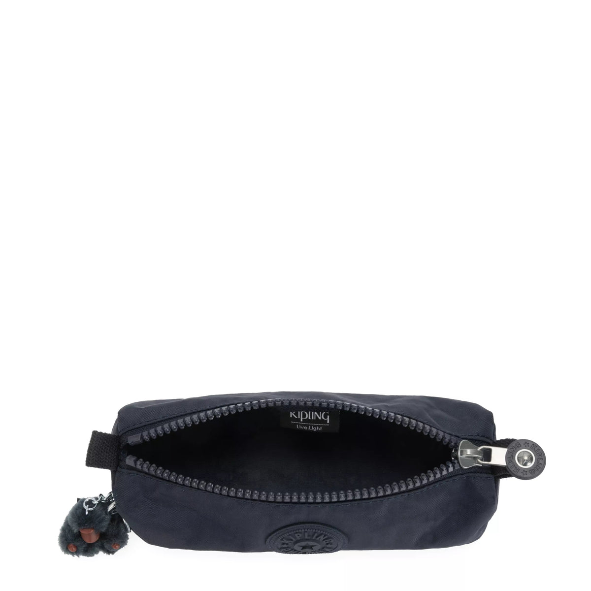 Kipling Freedom Pencil Case in True Blue Tonal — interior view
