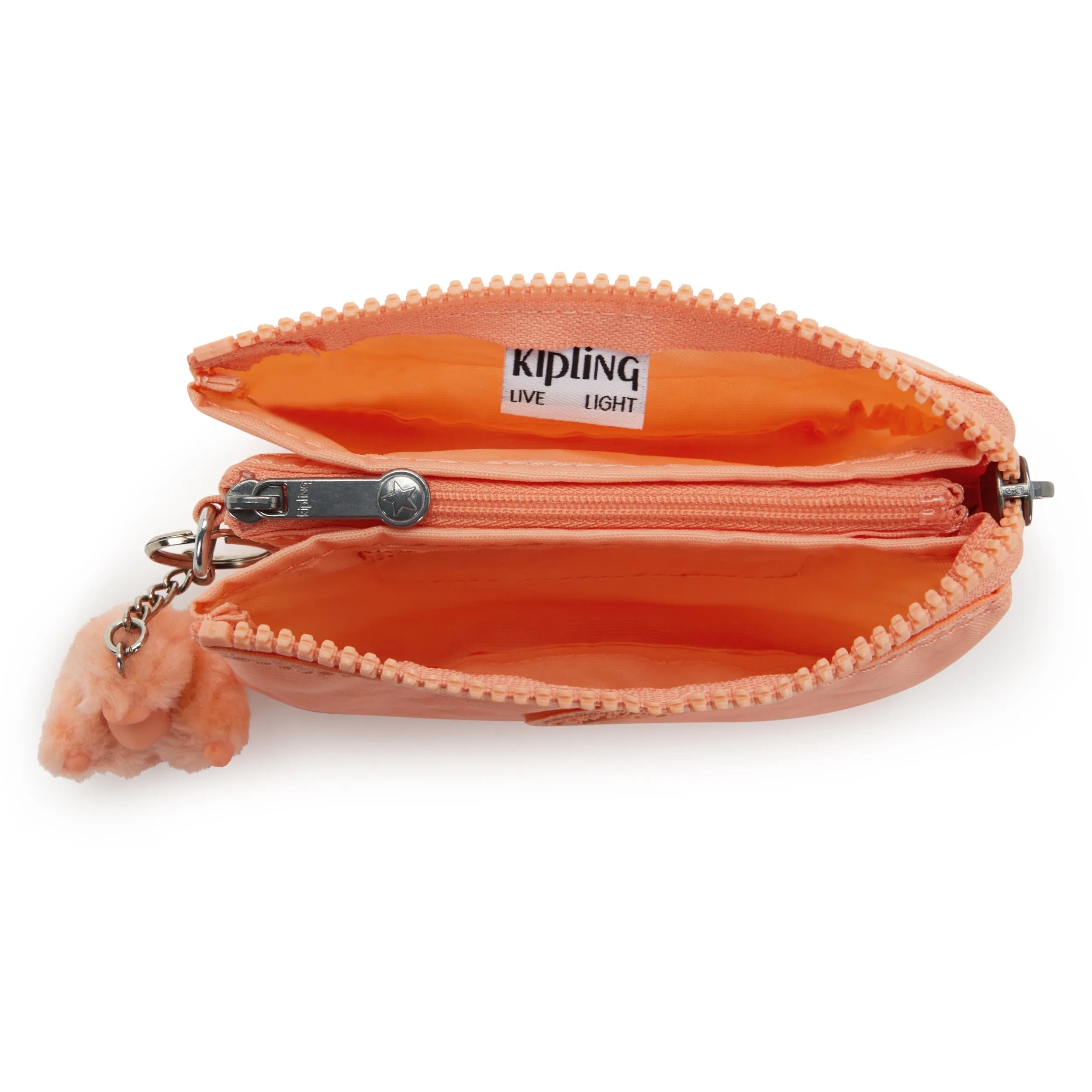 Kipling Creativity S in Pinky Orange — angle view 2
