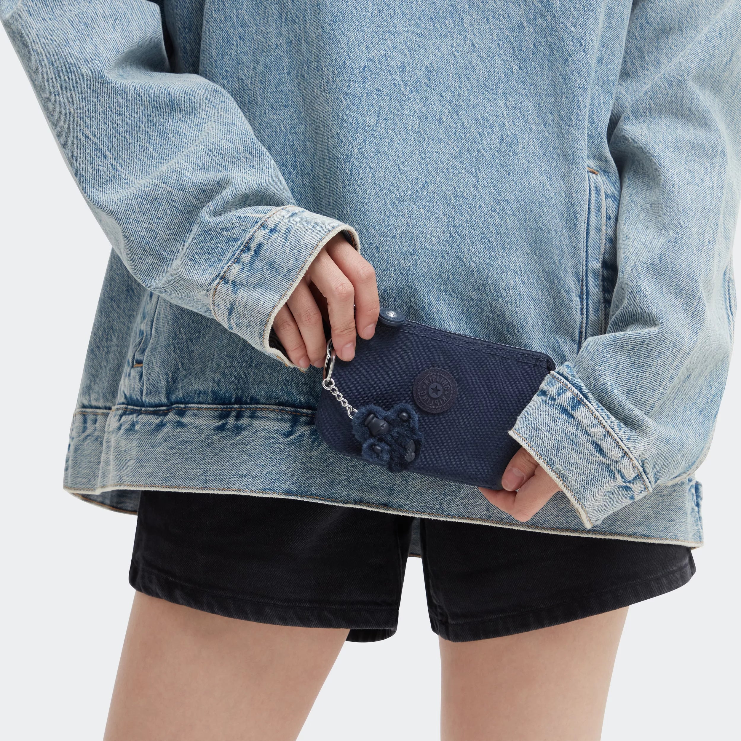 Kipling Creativity S in Blue Bleu 2 — back view