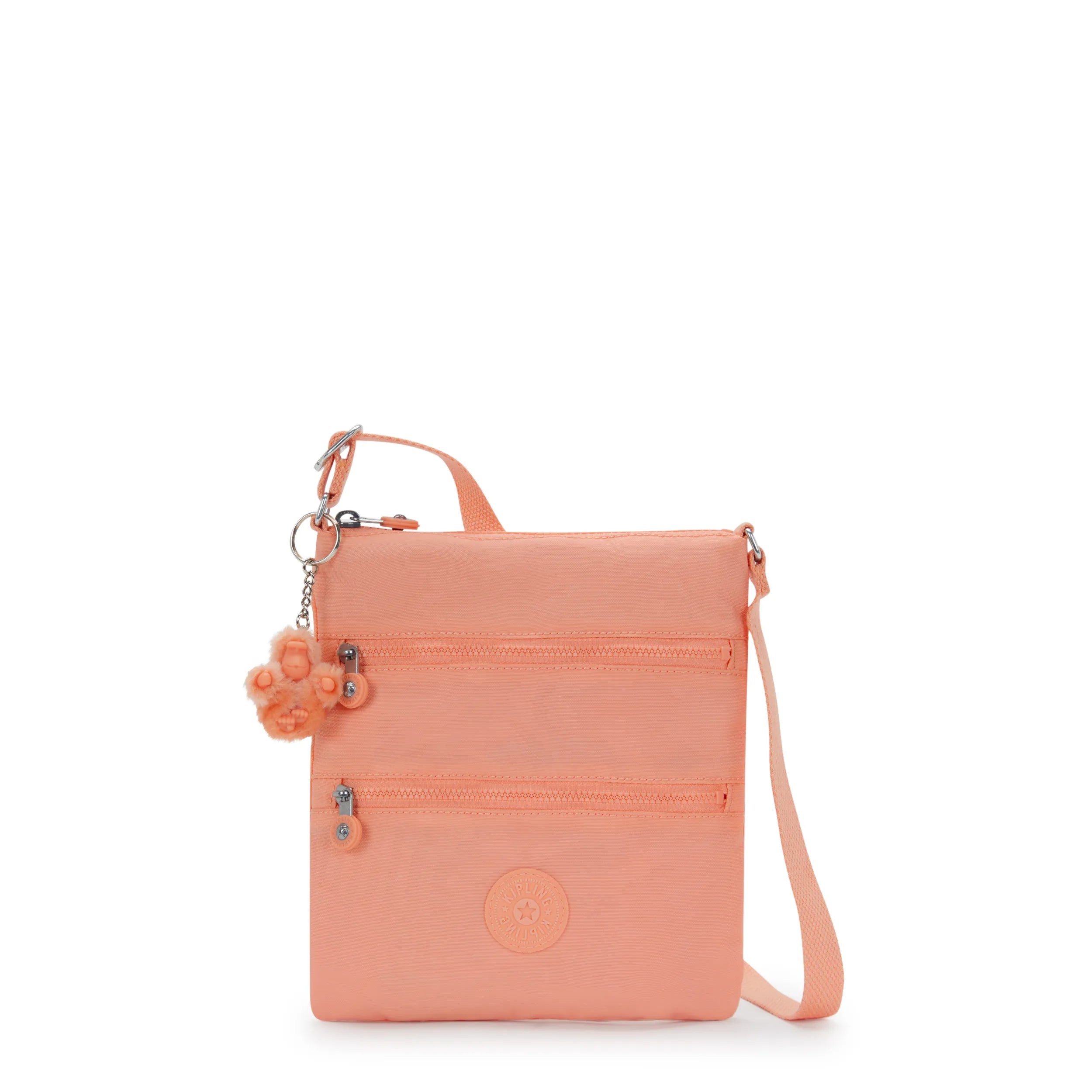 Kipling Keiko in Pinky Orange — front view