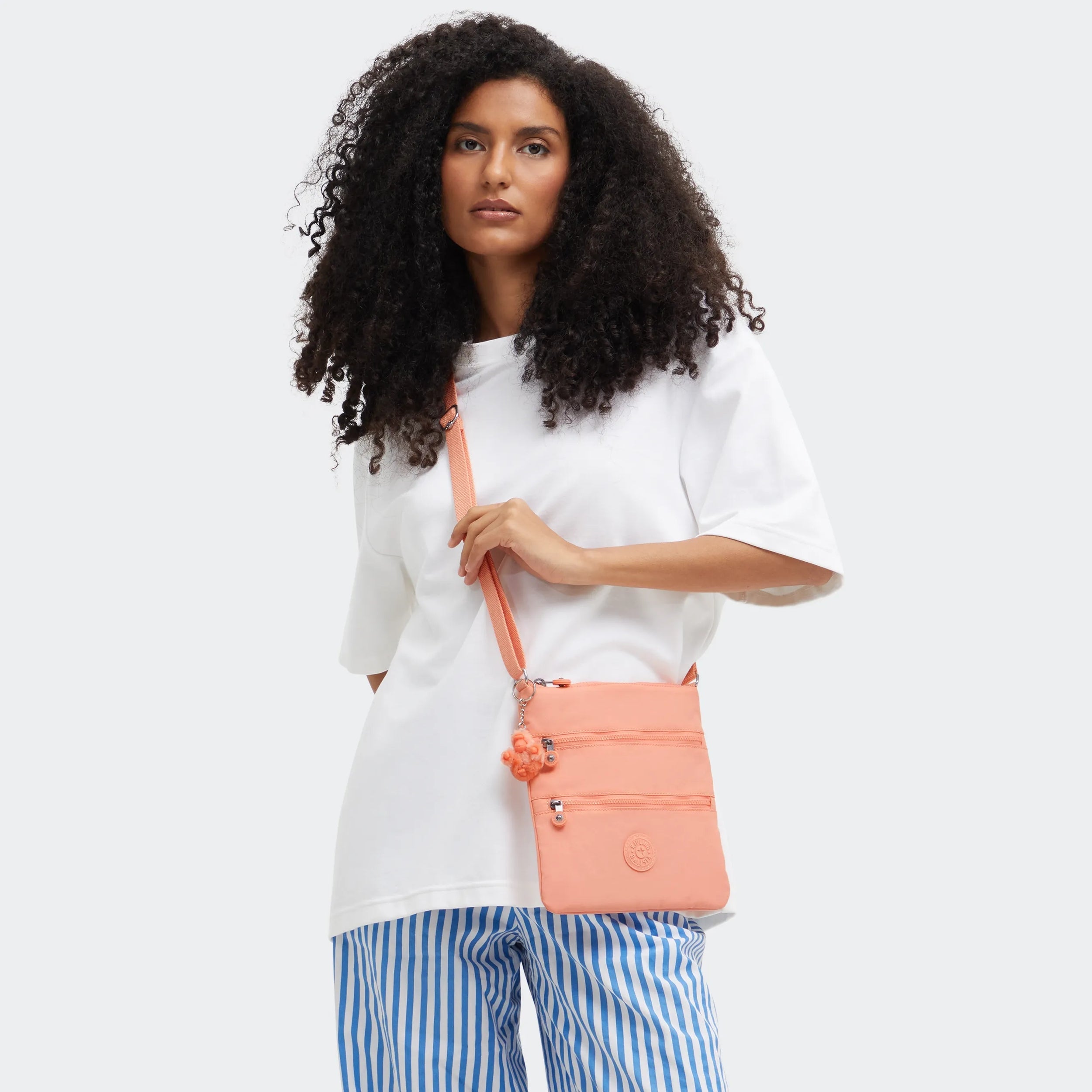 Kipling Keiko in Pinky Orange — back view