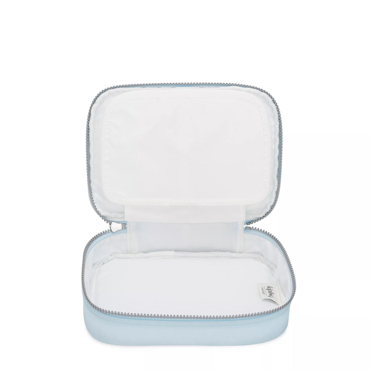 Kipling 100 Pens Case in Bridal Blue — interior view