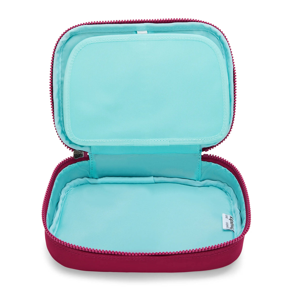 Kipling 100 Pens Case in Happy Ruby — interior view