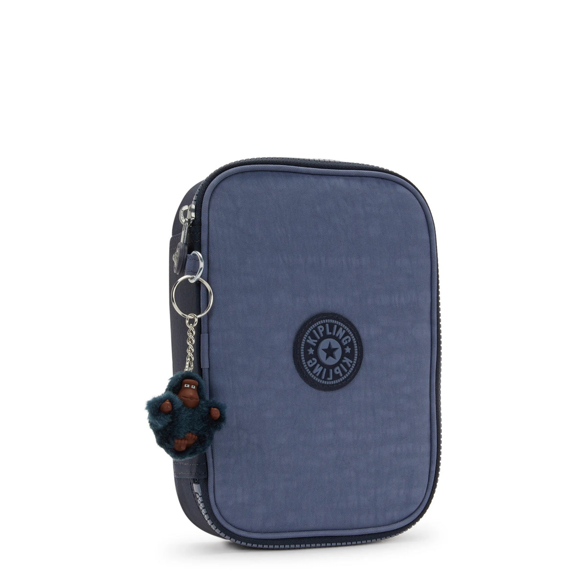 Kipling 100 Pens Case in Game Grey — angle view