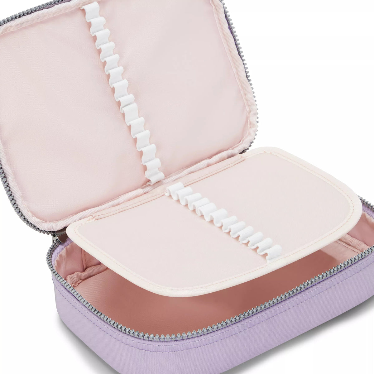 Kipling 100 Pens Case in Bridal Lavender — detail view