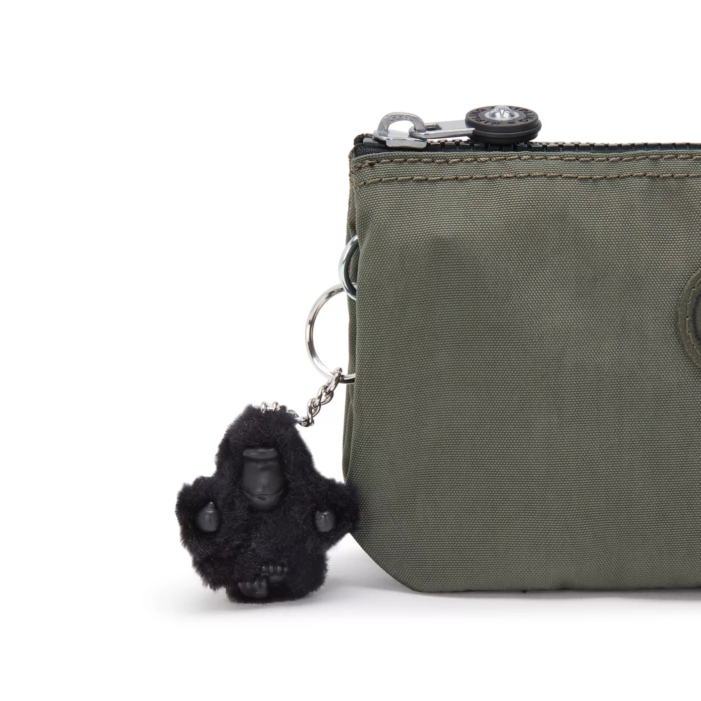 Kipling Creativity L in Green Moss — detail view