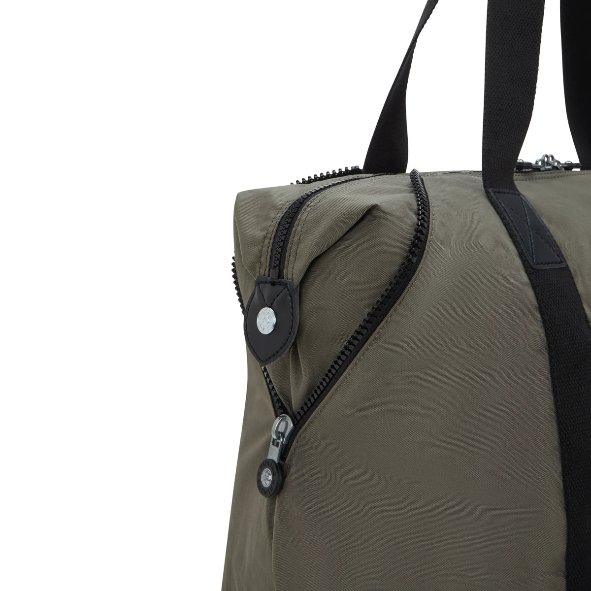 Kipling Art Medium Tote Bag in Green Moss — side view