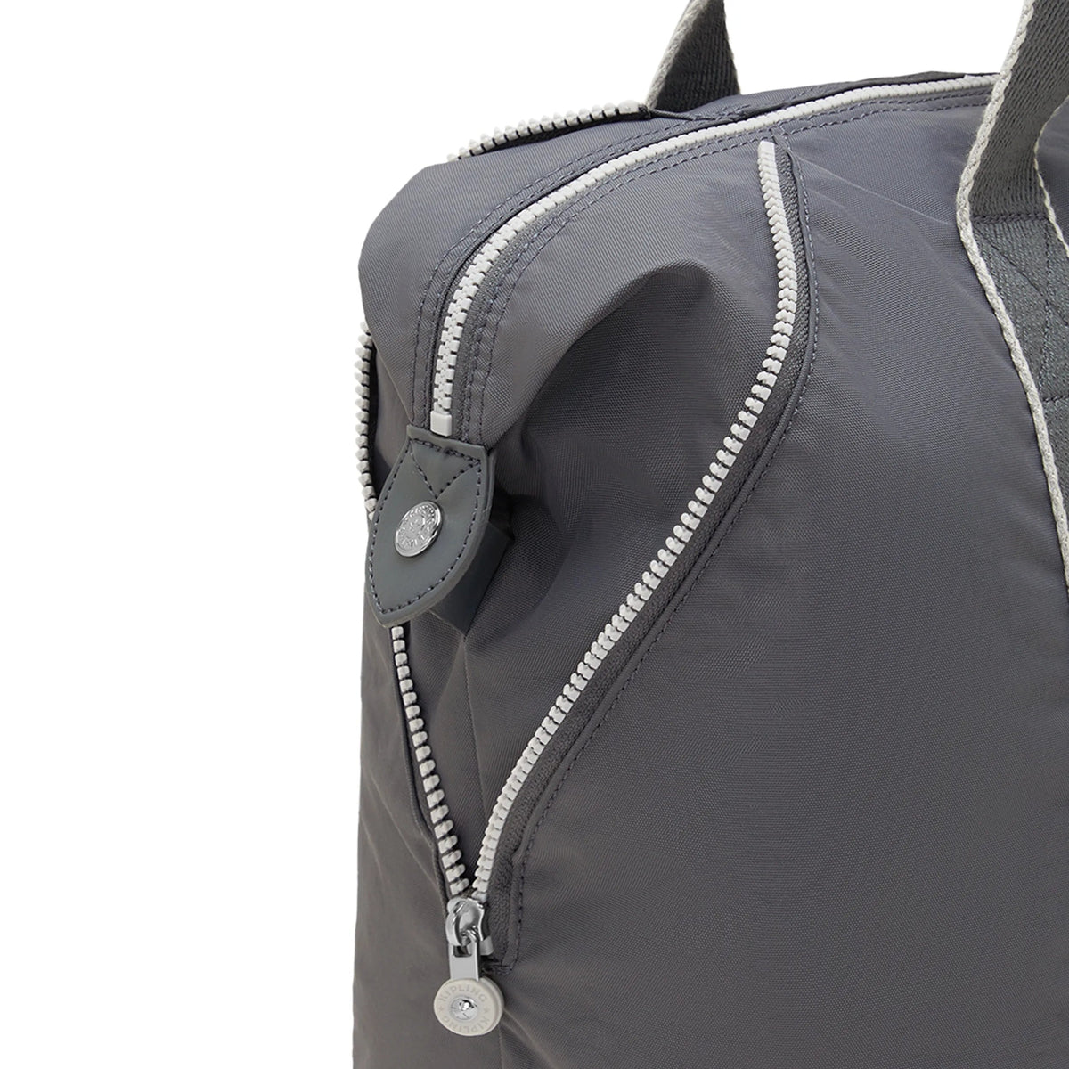 Kipling Art Medium Tote Bag in Moonlit Grey — side view