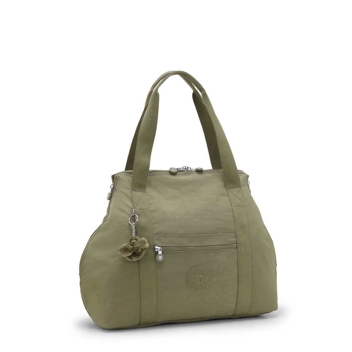 Kipling Art Medium Tote Bag in Almost Sage — detail view