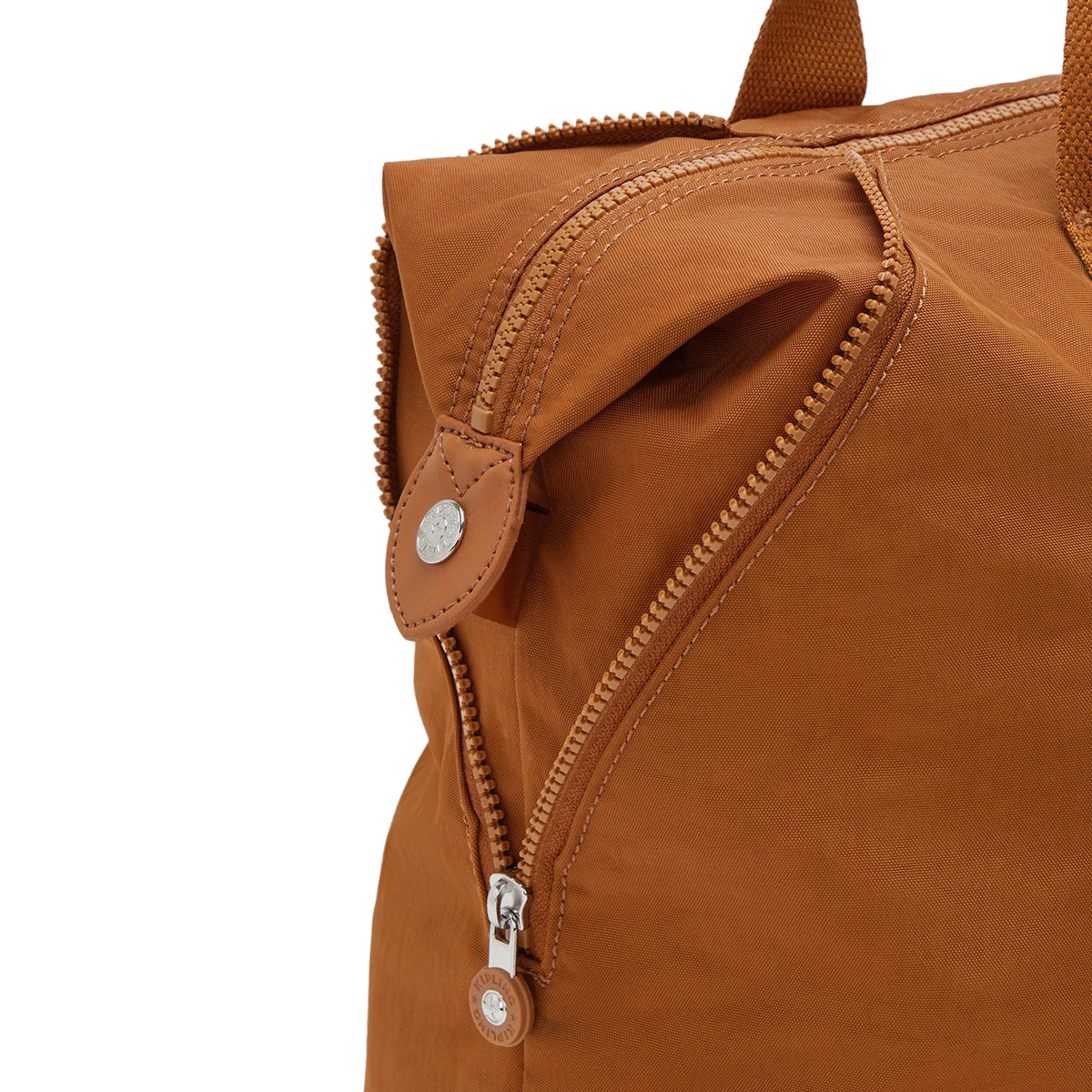 Kipling Art Medium Tote Bag in Stylish Mokka — side view