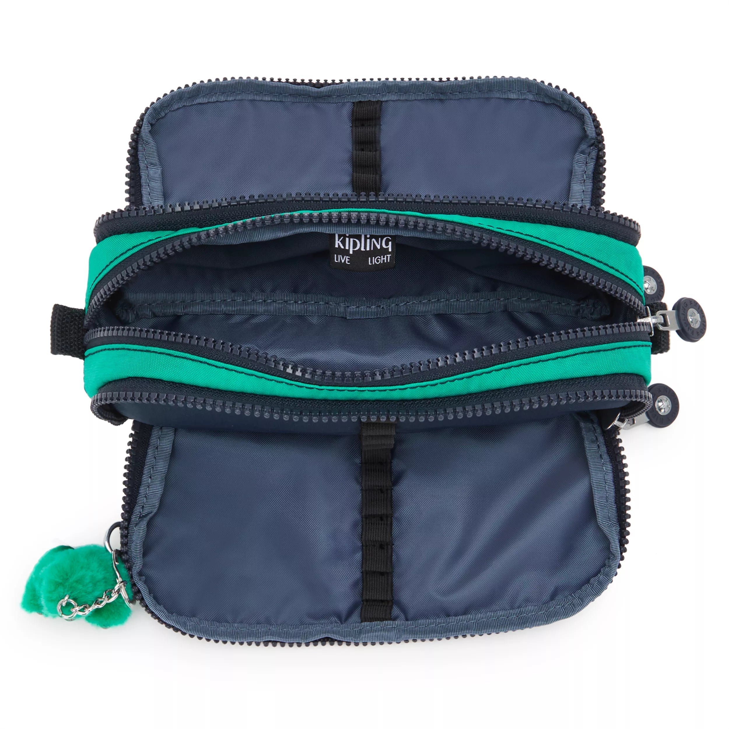 Kipling Gitroy in Blue Green Print — angle view 2