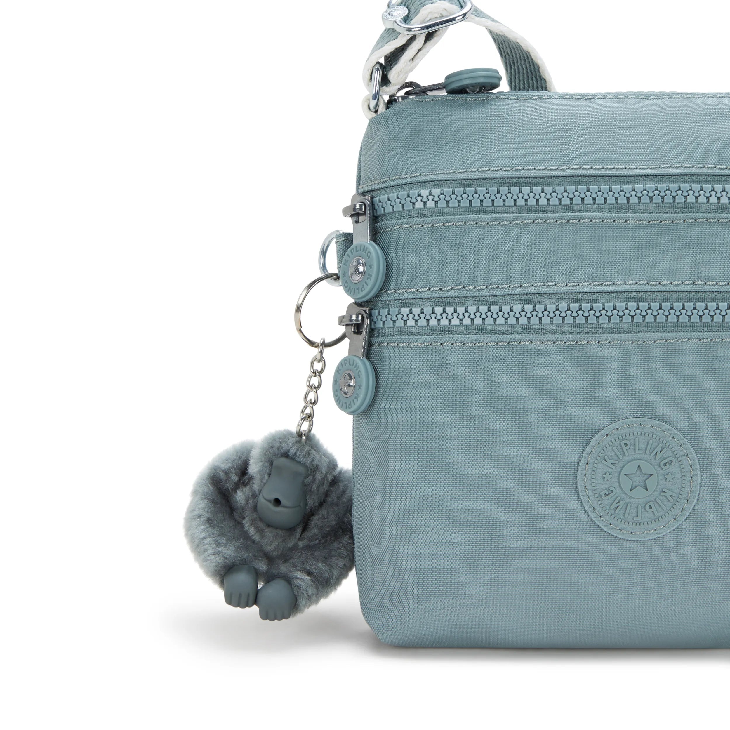 Kipling Alvar Xs in Relaxed Grey — detail view