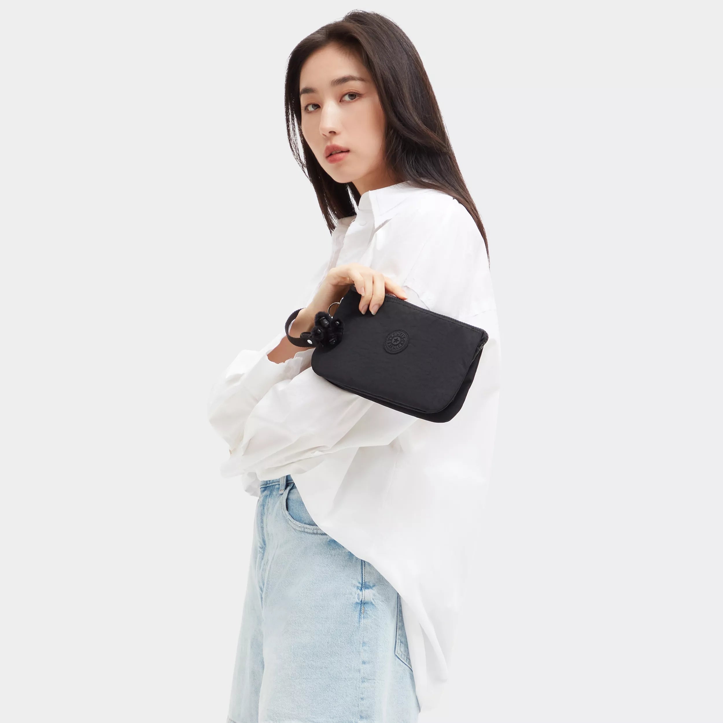 Kipling Creatvtyxl in Black Noir — back view