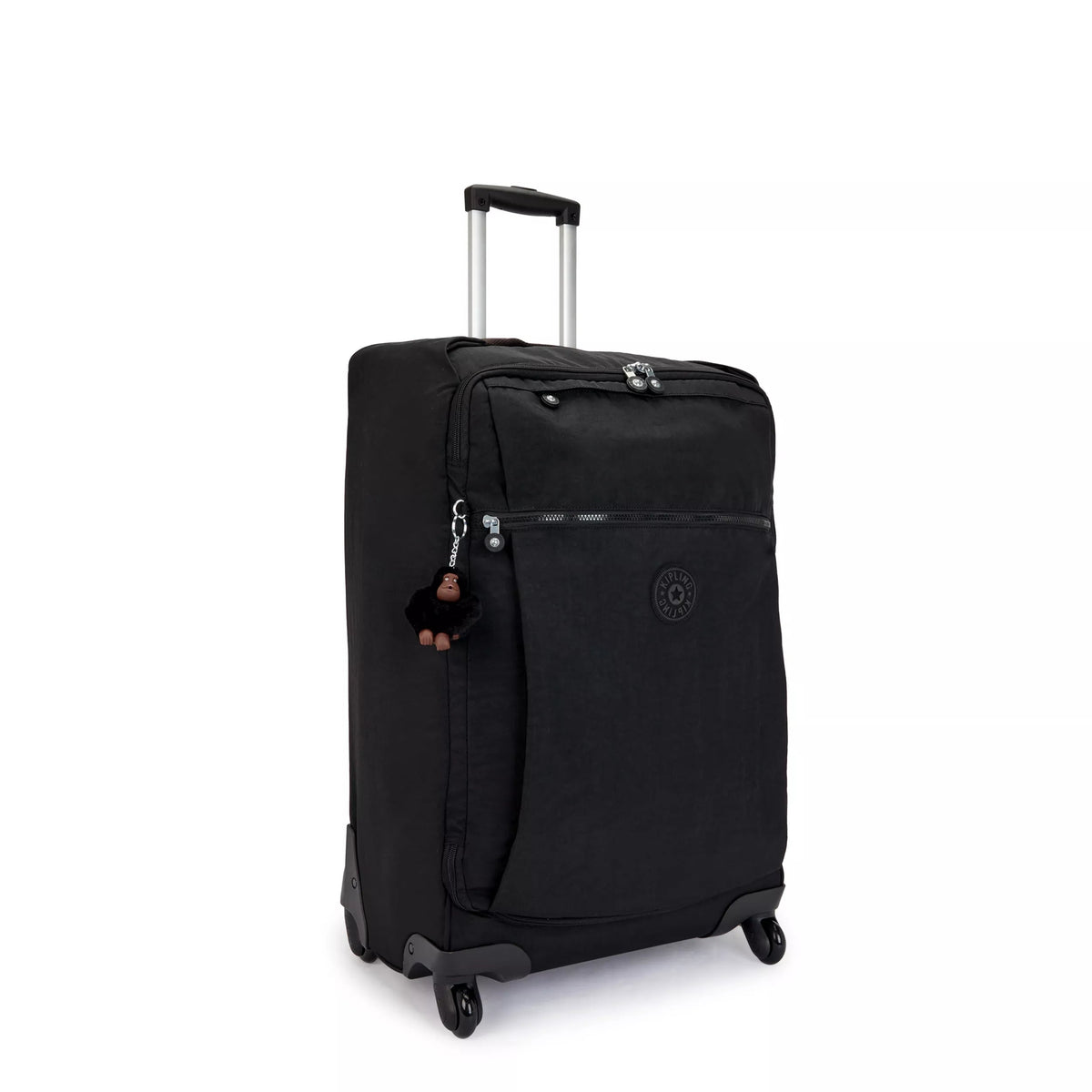 Kipling Darcey Medium Rolling Luggage in Black Tonal — angle view 2