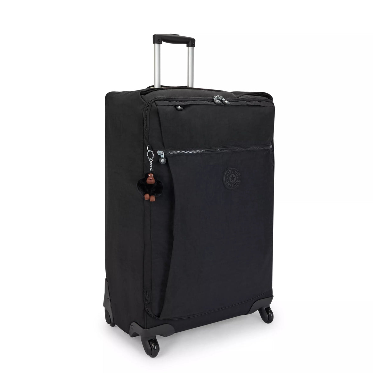 Kipling Darcey Large Rolling Luggage in Black Tonal — angle view 2