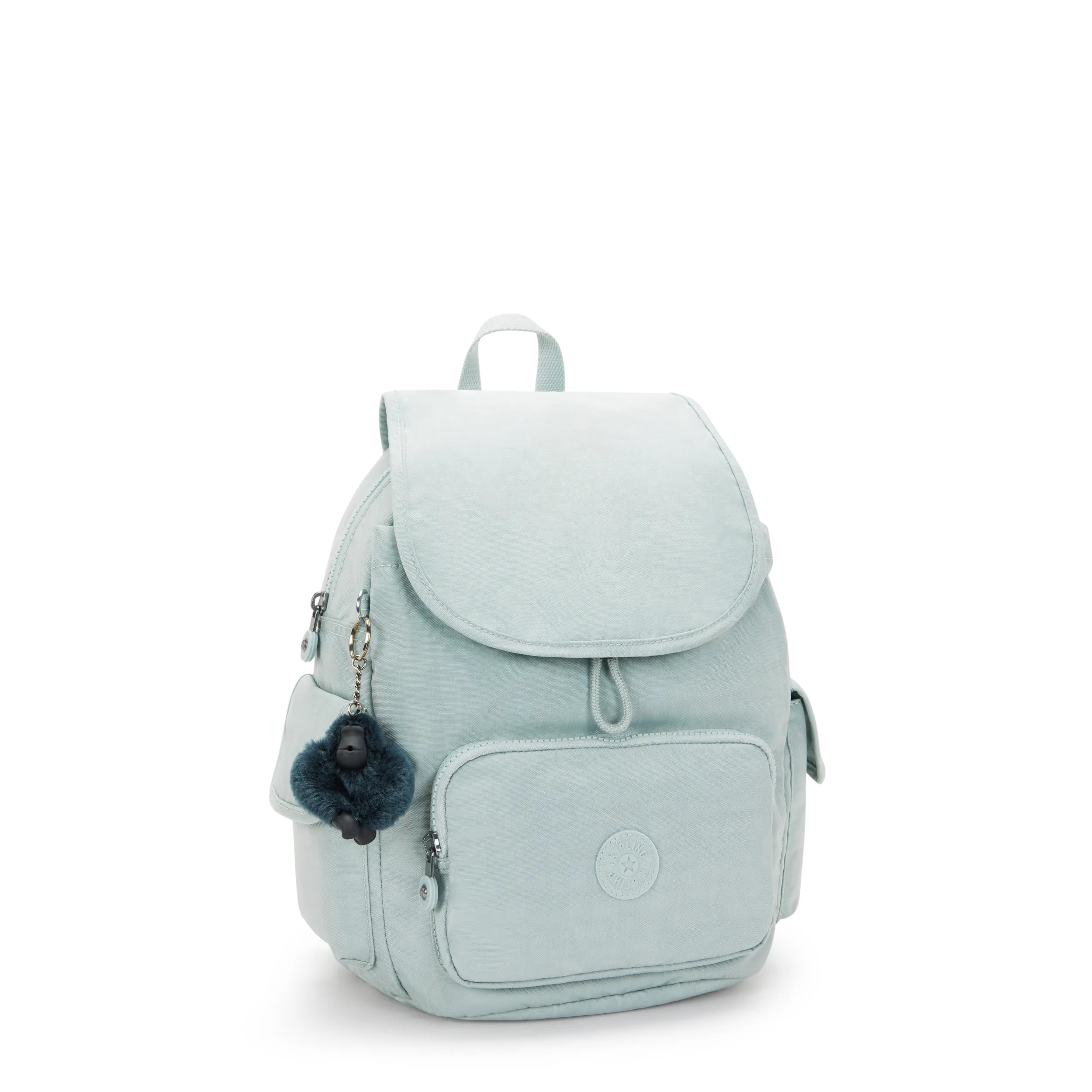 Kipling City Pack S in Breezy Blue — interior view