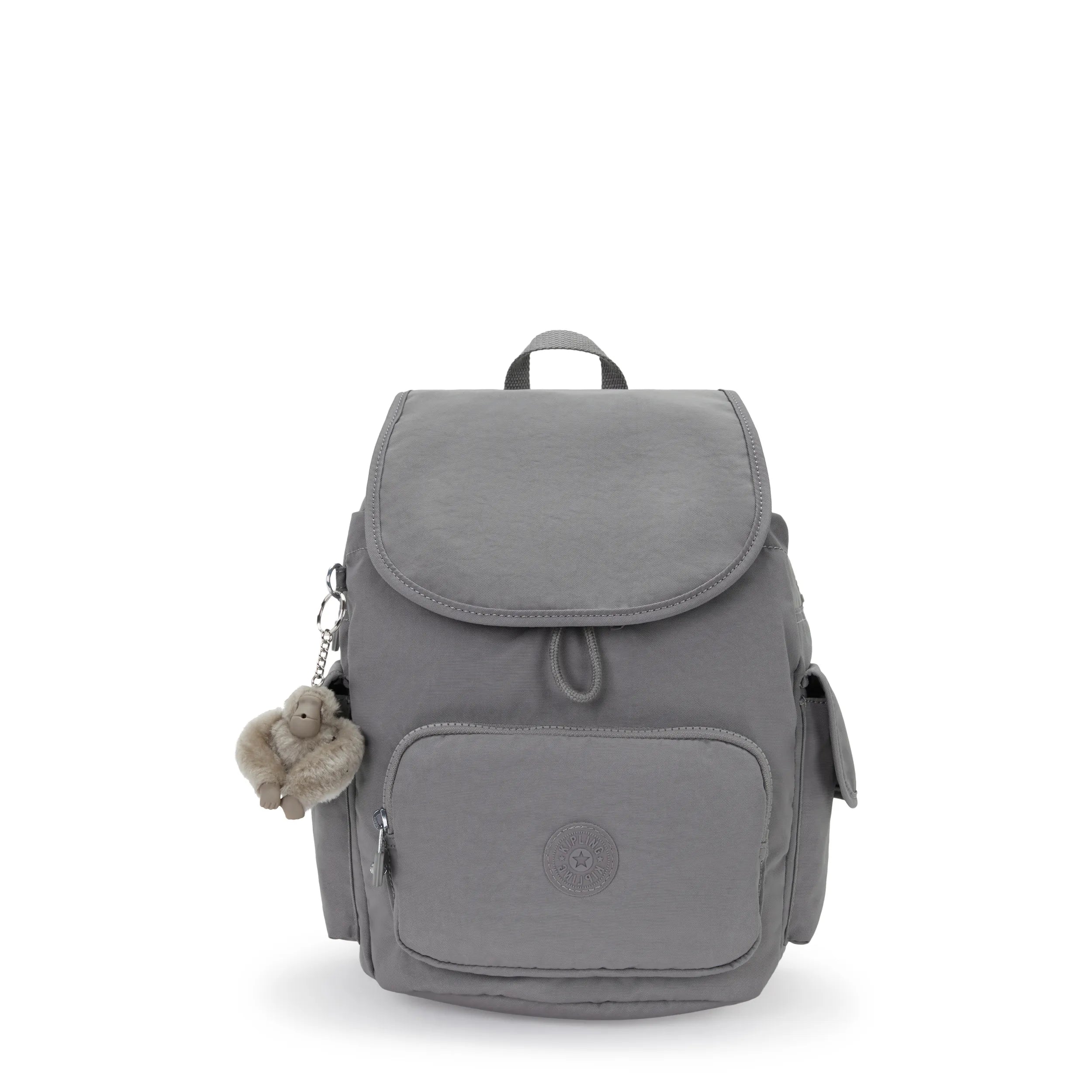 Kipling City Pack S in Inviting Grey — front view