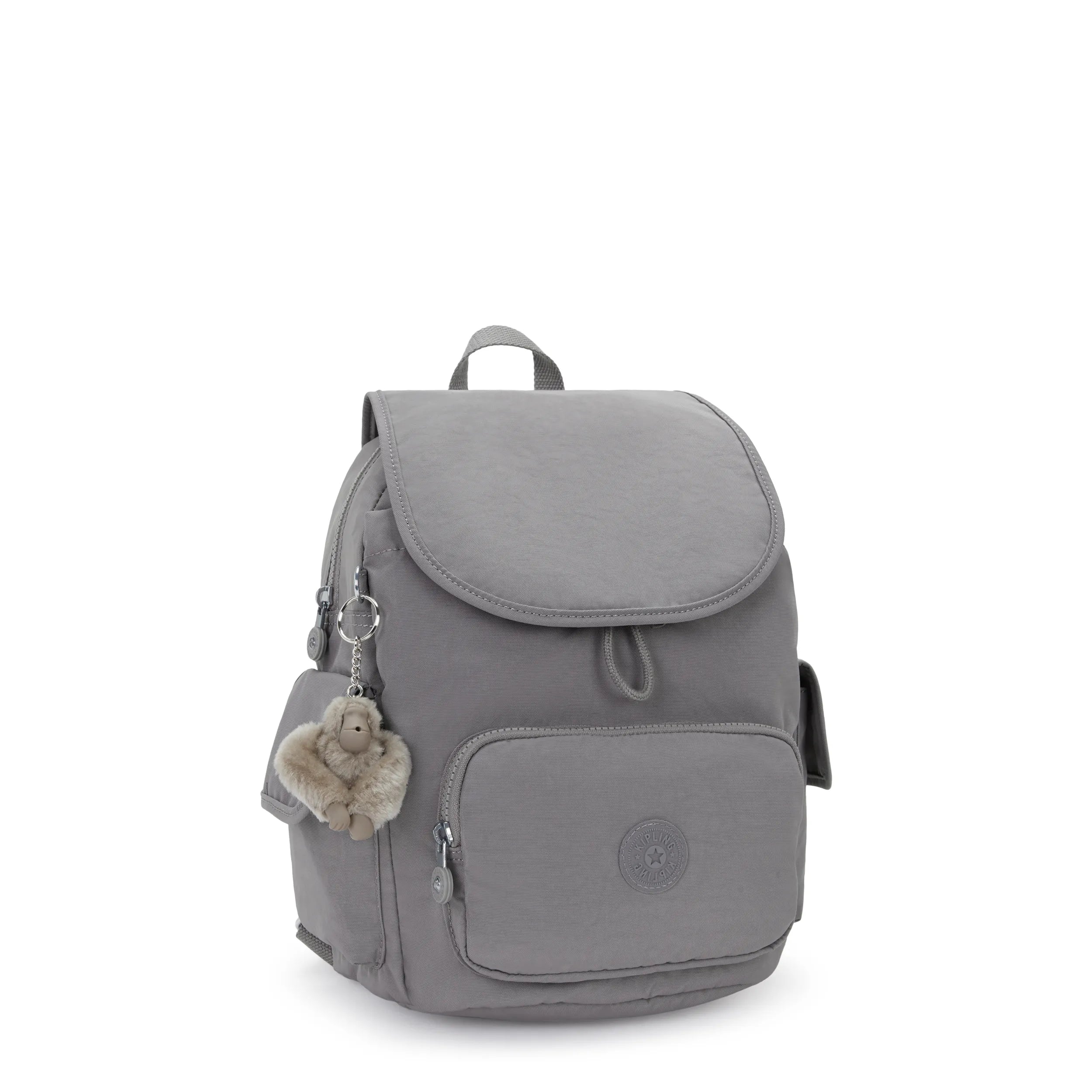 Kipling City Pack S in Inviting Grey — interior view