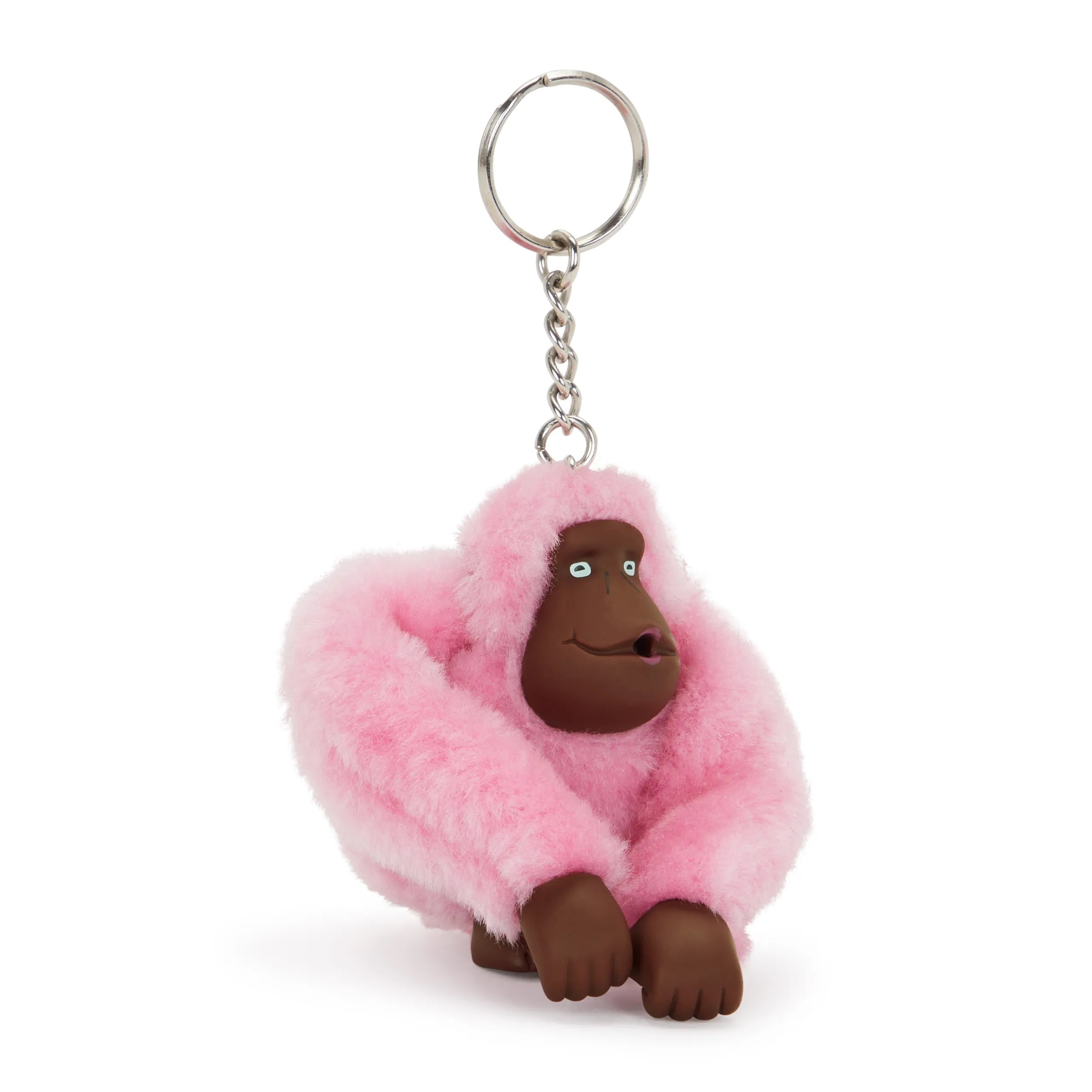 Kipling Monkeyclip M in Pink Frosting — back view