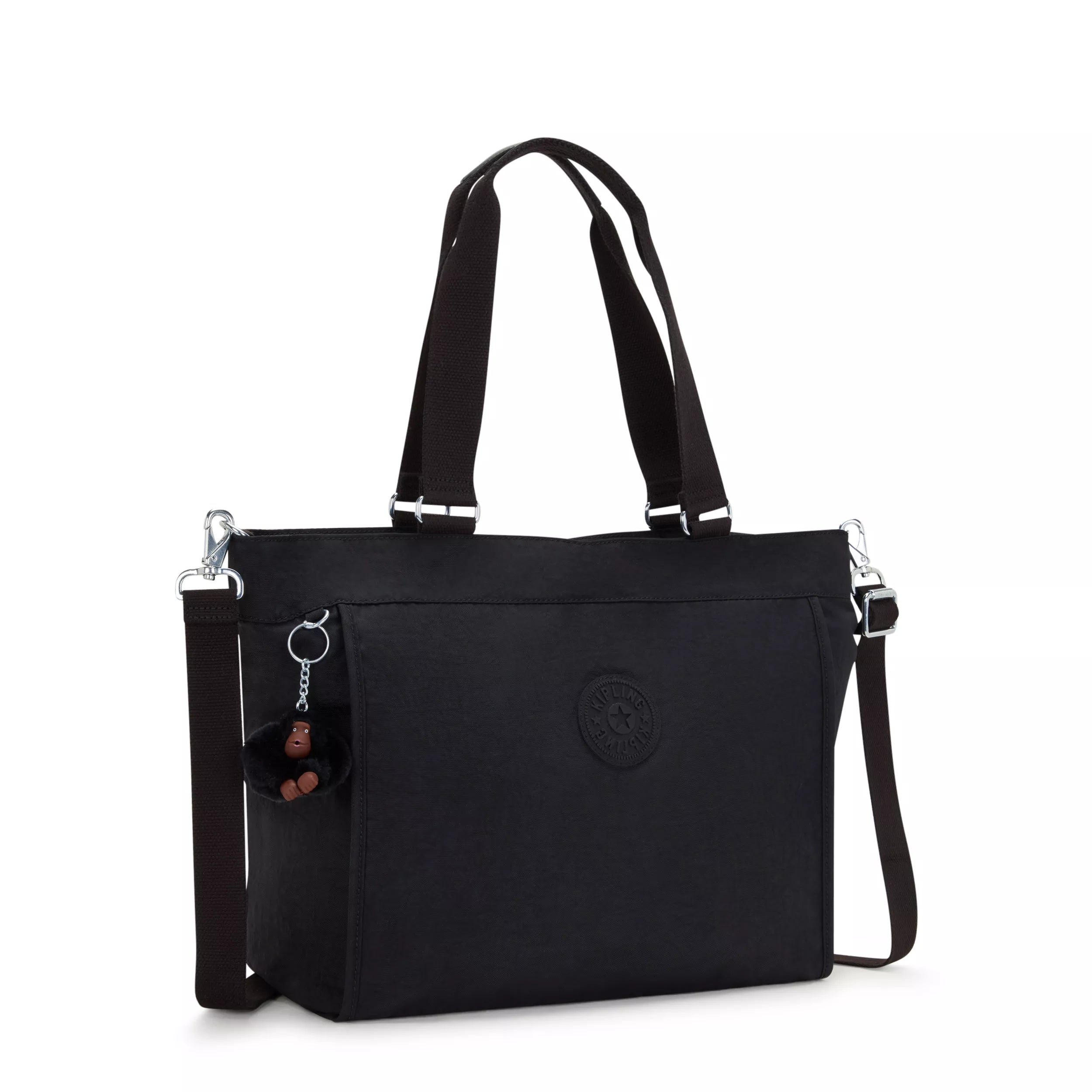 Kipling New Shopper L in Black Tonal — angle view 3