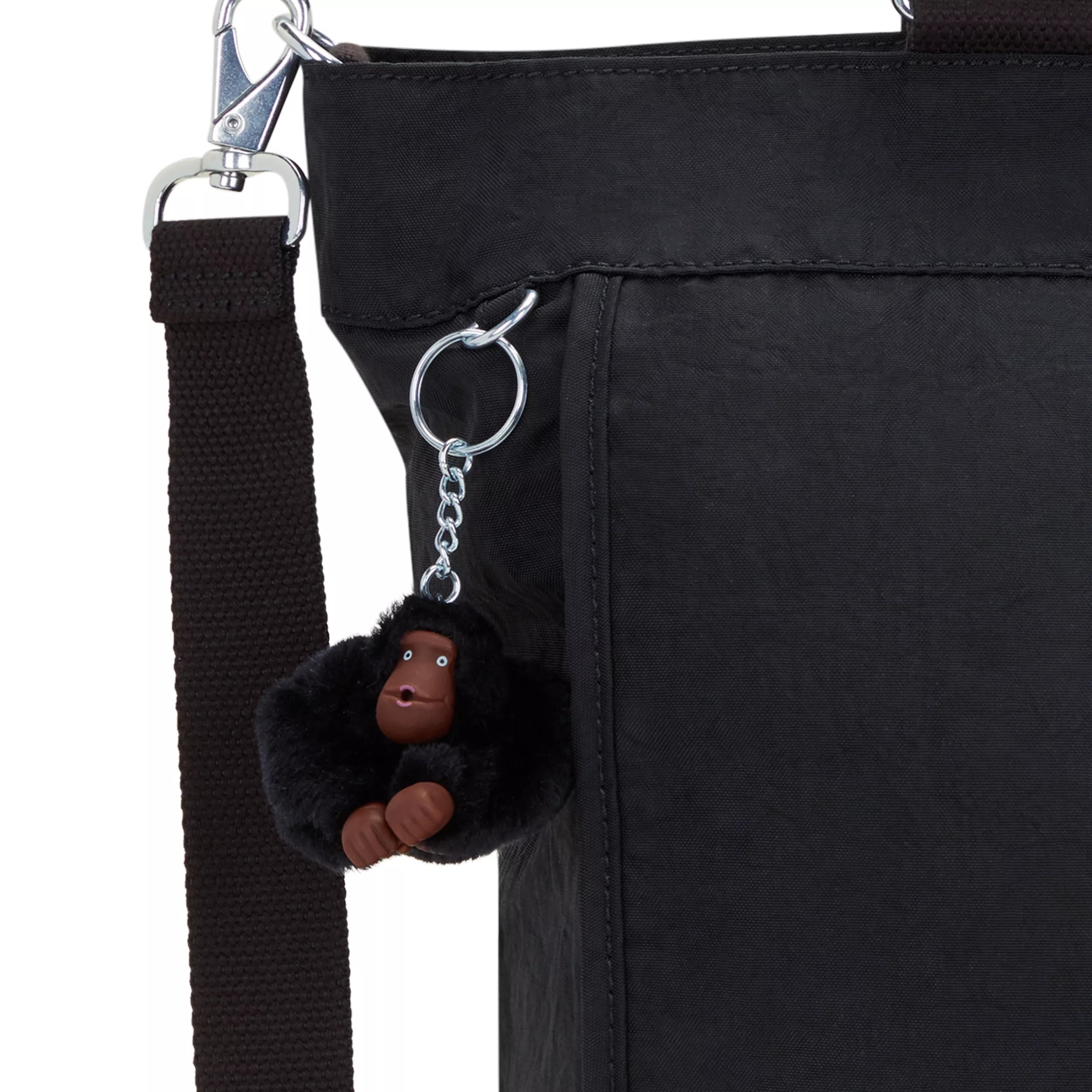 Kipling New Shopper L in Black Tonal — interior view