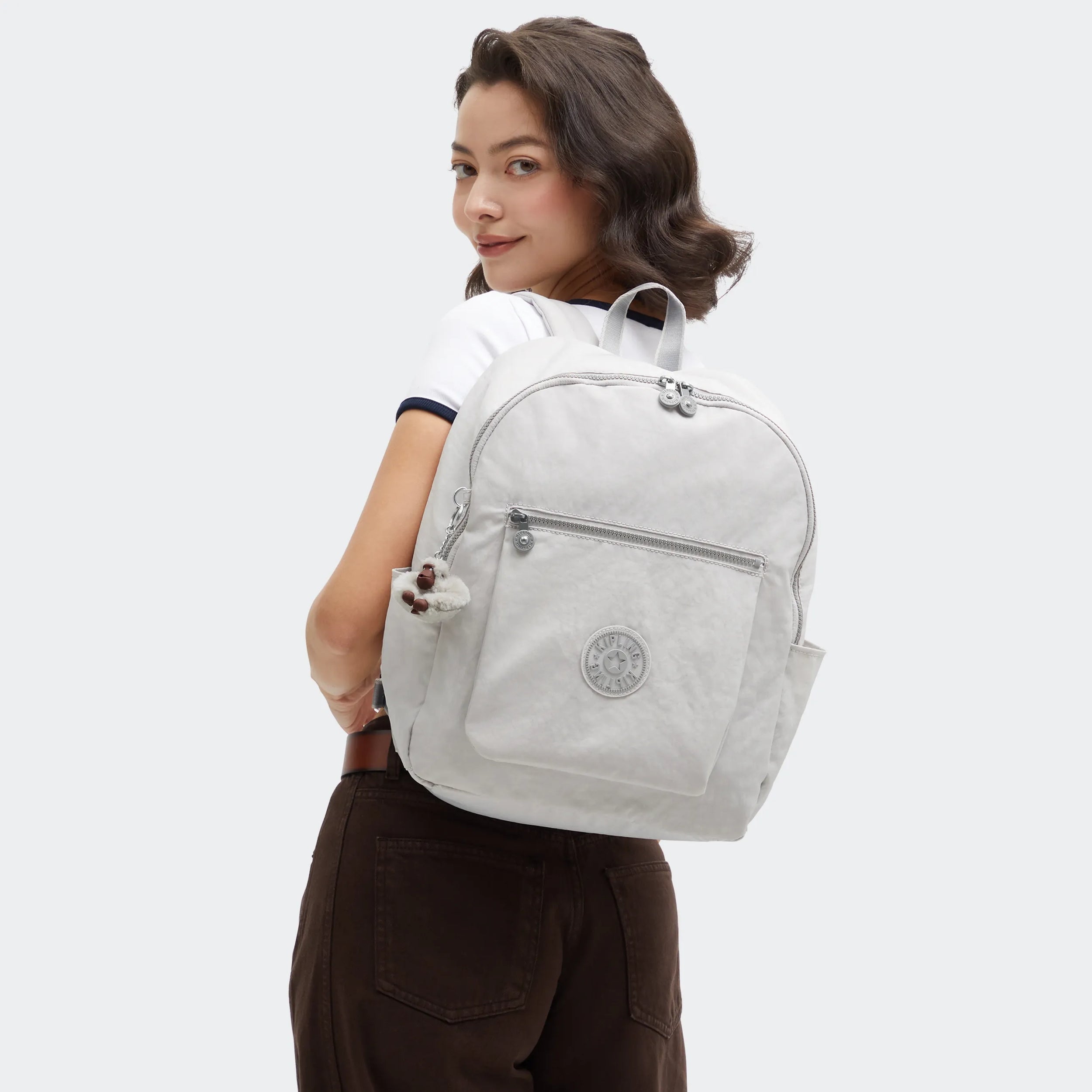 Kipling Chuwy in Cool Fog — back view